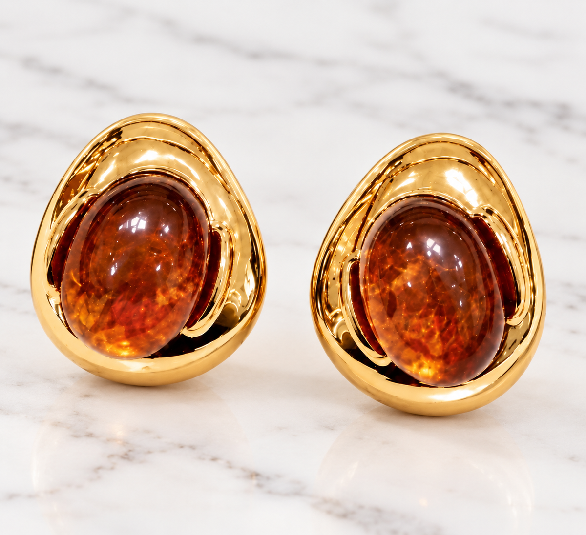 Cognac Earrings