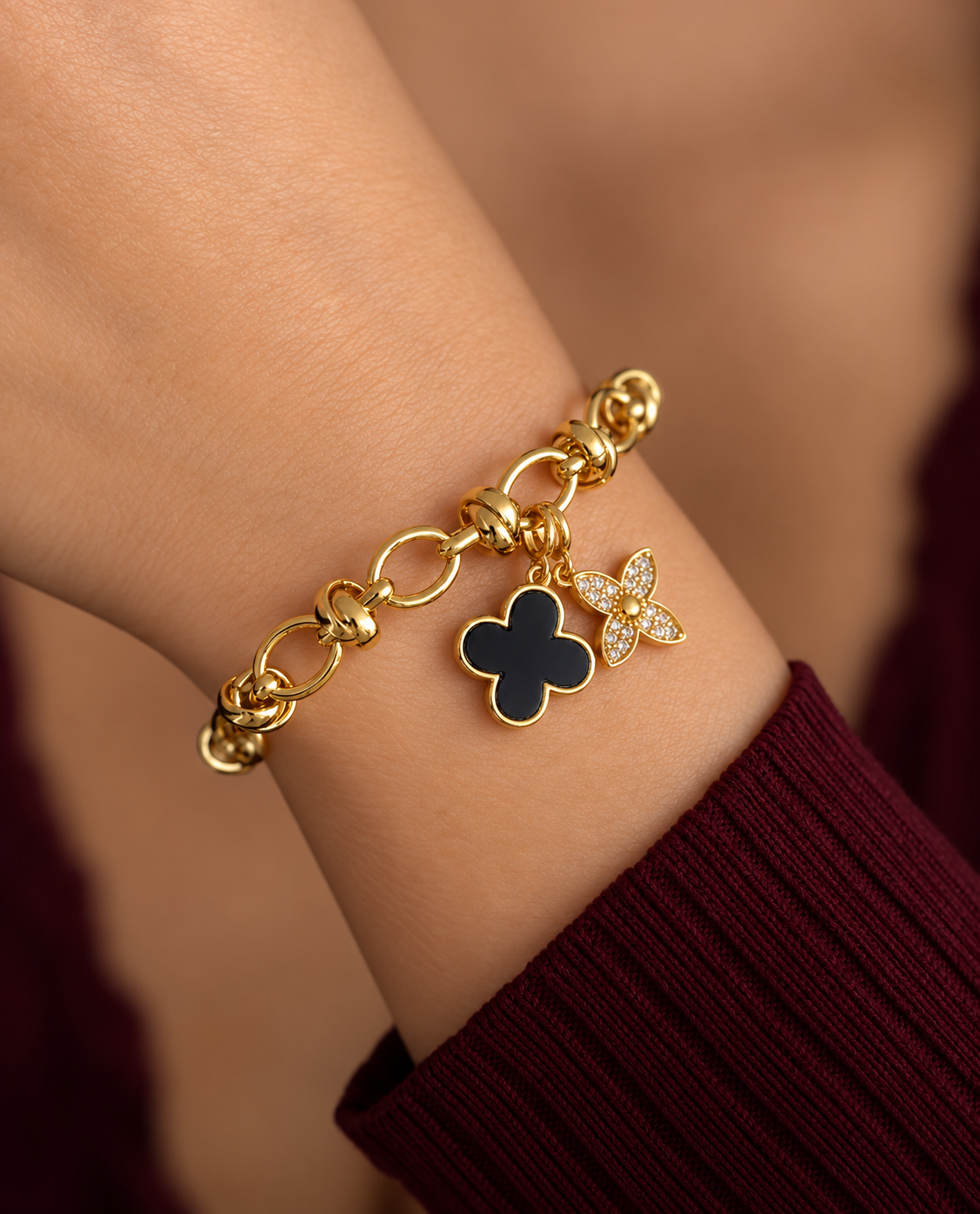 Noir Charm Bracelet